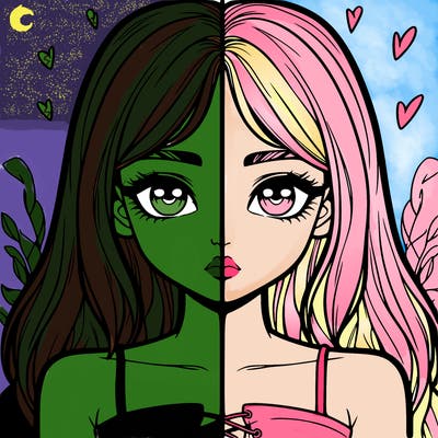 realistic girl split