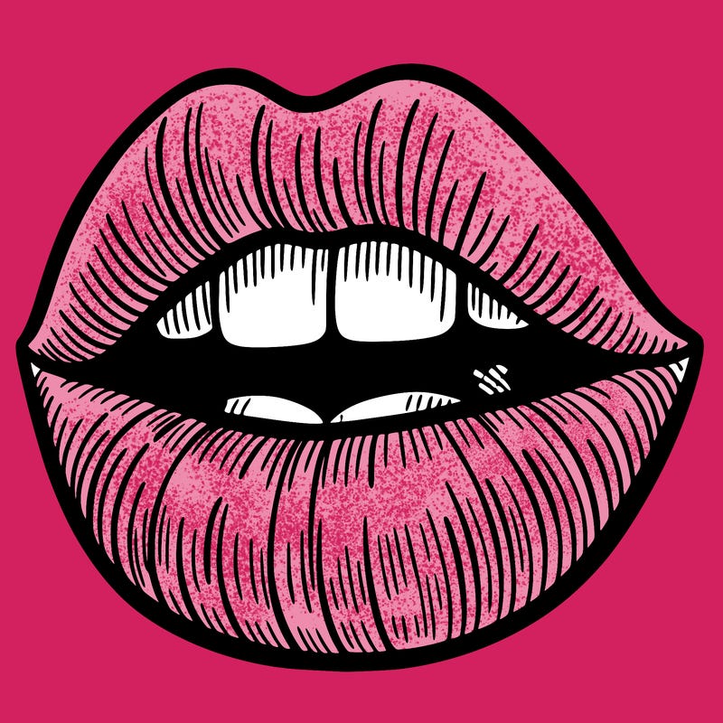 lip drawing
