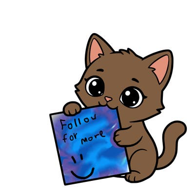 a small cat with a blank sheet of paper in its hand. the cat is sooooooo cute!