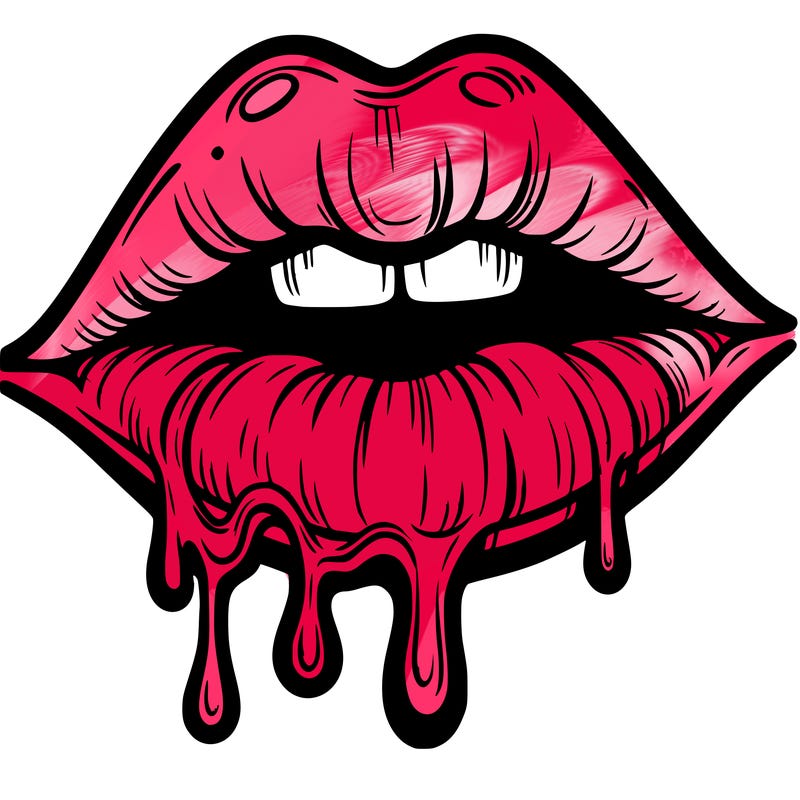 lips that look realistic and drip