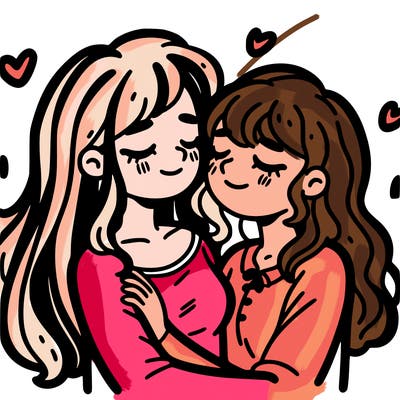 two girls in love