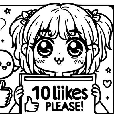 girl saying 100 likes please