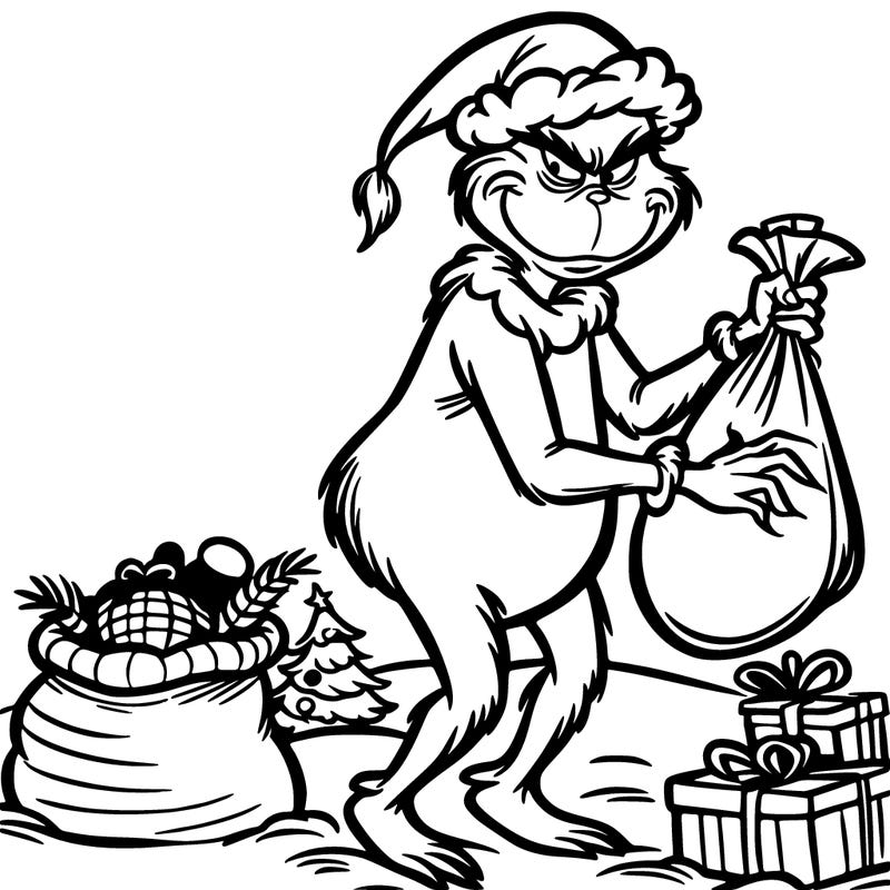 grinch stealing christmas