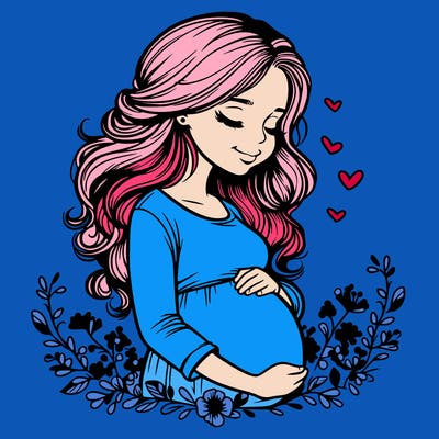 realistic pregnant girl