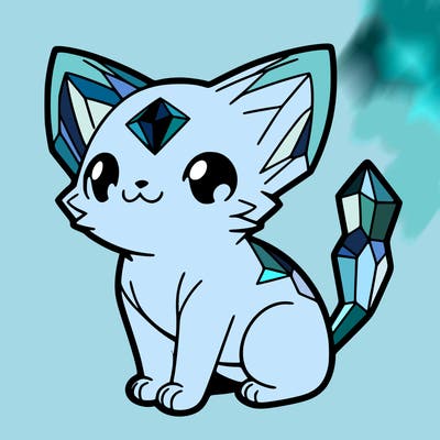 crystal kitten