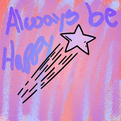 a shooting star in the sky