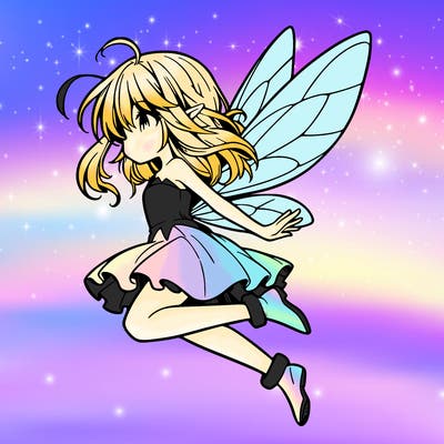 manga fairy flying