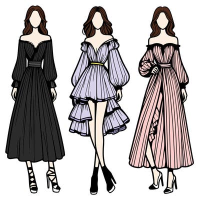 fashion models dresses
