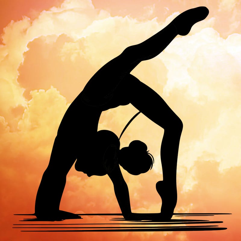 girl doing gymnastics