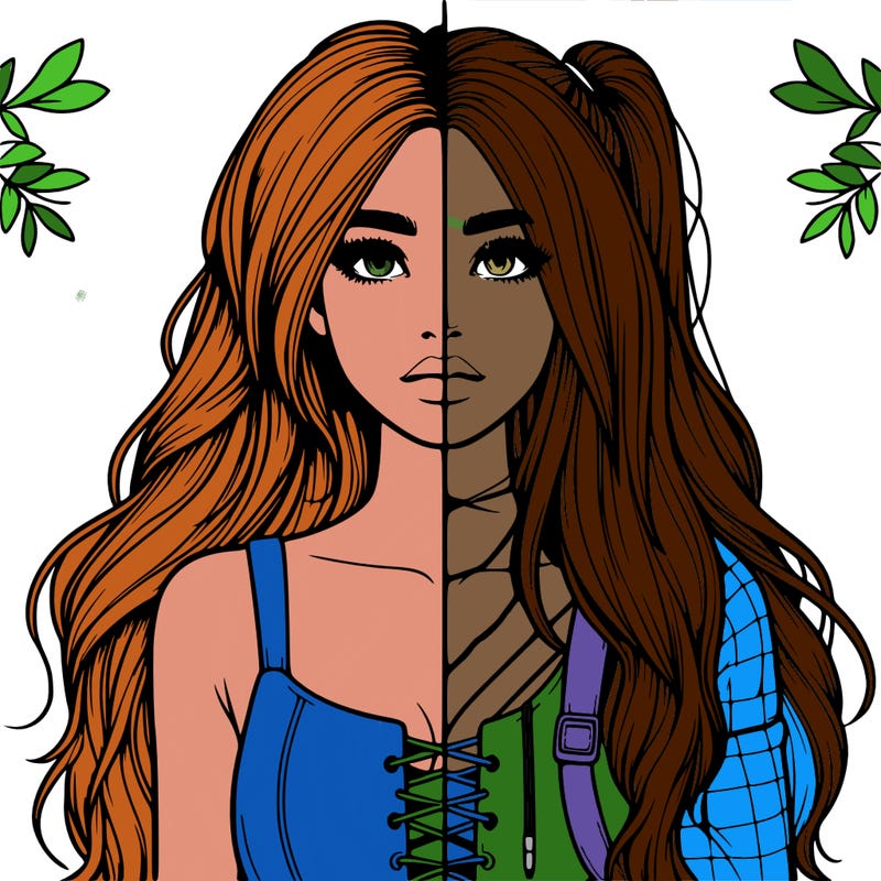 realistic girl split