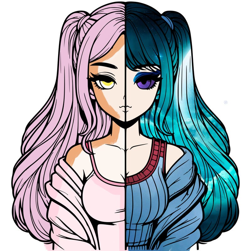 realistic girl split