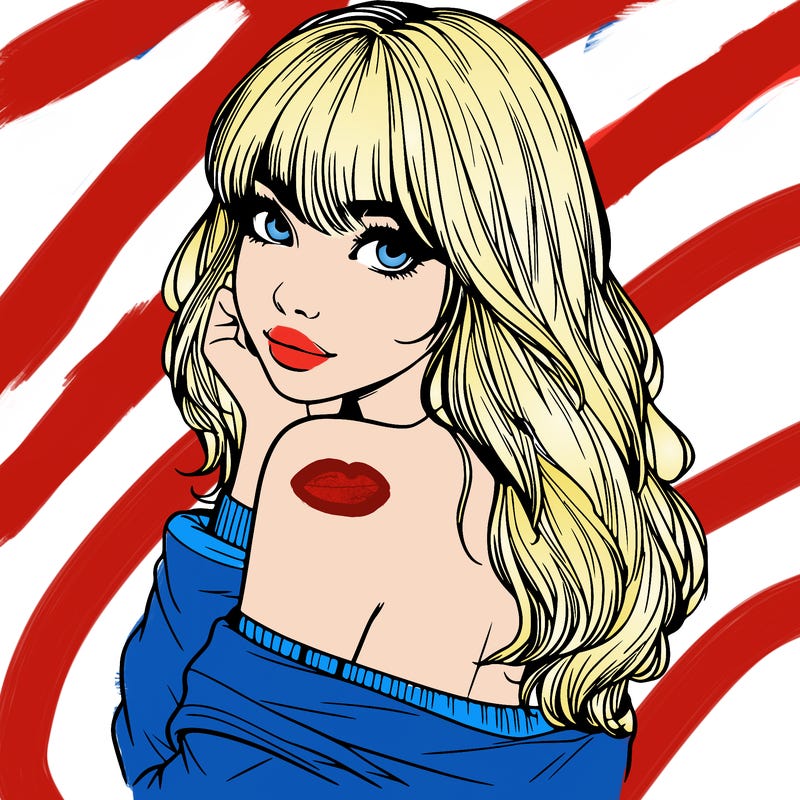 realistic girl with bangs looking over her shoulder