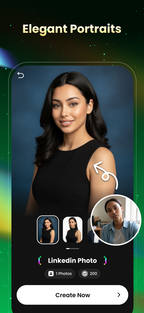 Professional LinkedIn portrait generated by HeyStar AI from a casual selfie