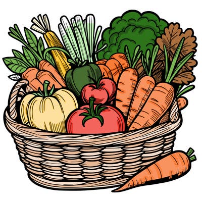 vegetables in a basket
