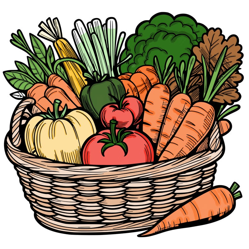 vegetables in a basket
