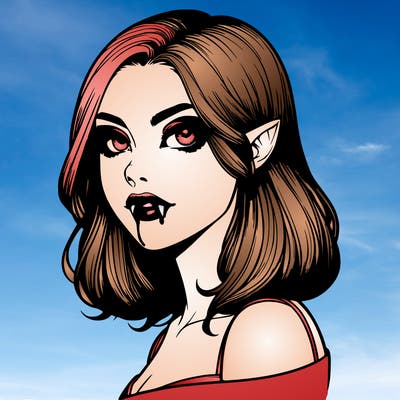 realistic vampire girl