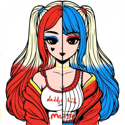 realistic girl split