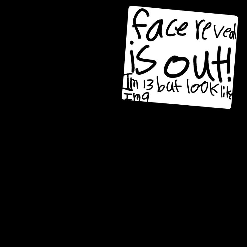 realistic girl holding up a sign