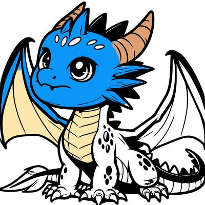 fierce baby night dragon