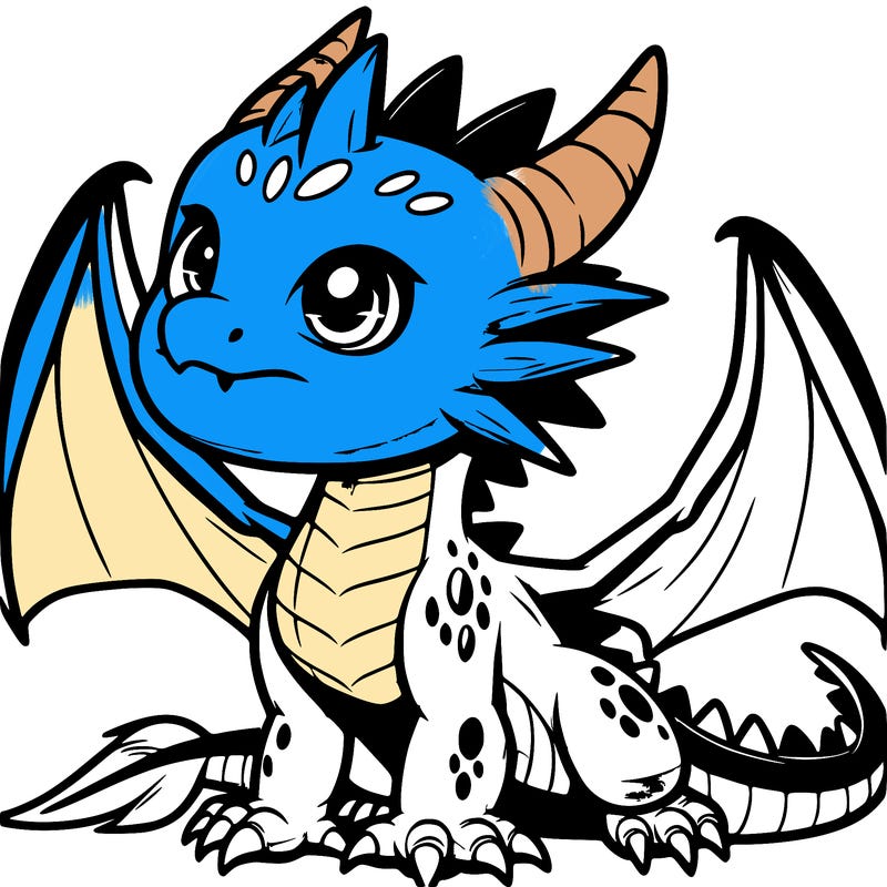 fierce baby night dragon