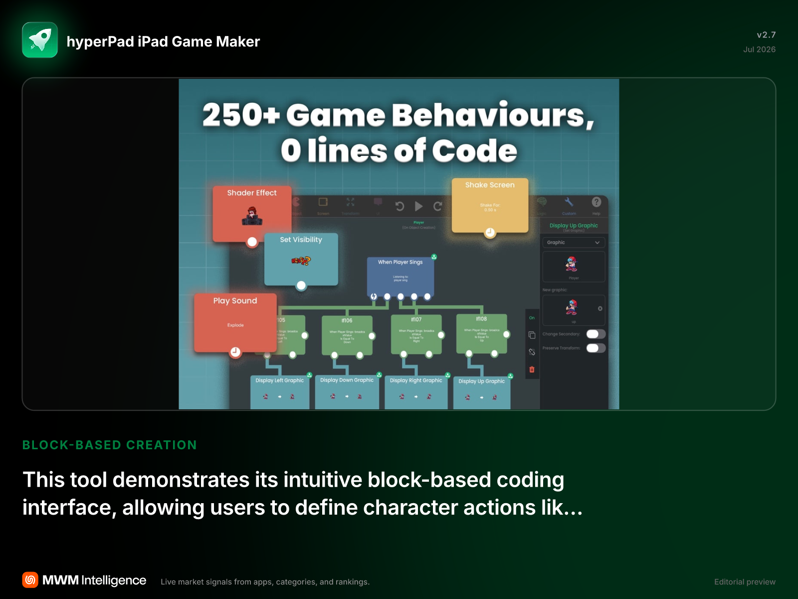 hyperPad iPad Game Maker - Developer Tools App | MWM