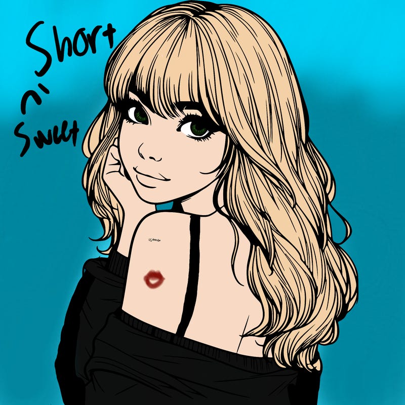 realistic girl with bangs looking over her shoulder