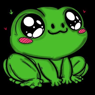 cute frog person realistic