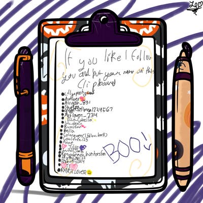 blank clip board with pen