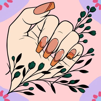 nails with french tip