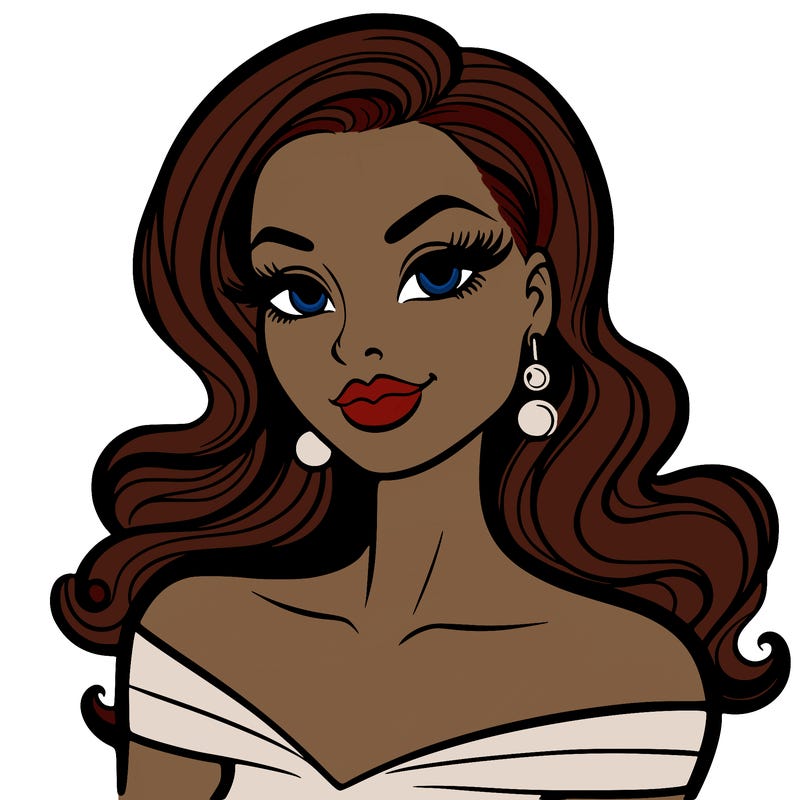 bold and clean: beautiful coquette woman