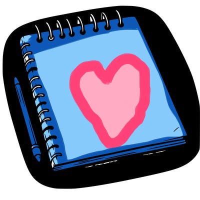 a blank sketch pad