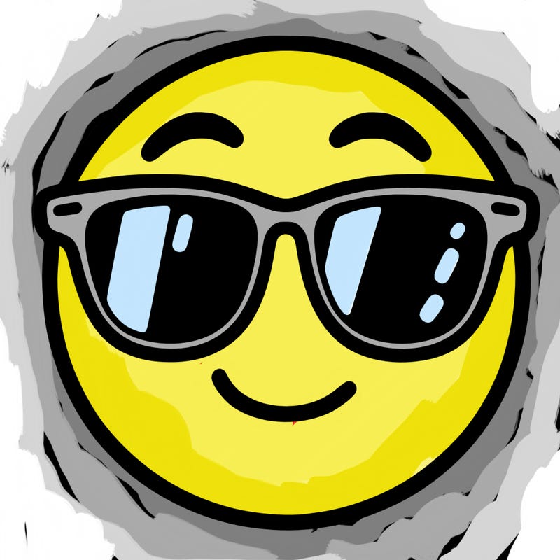 emoji with sunglasses