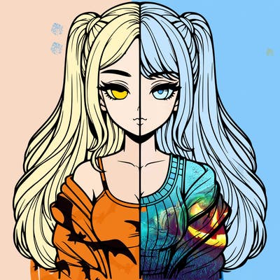 realistic girl split