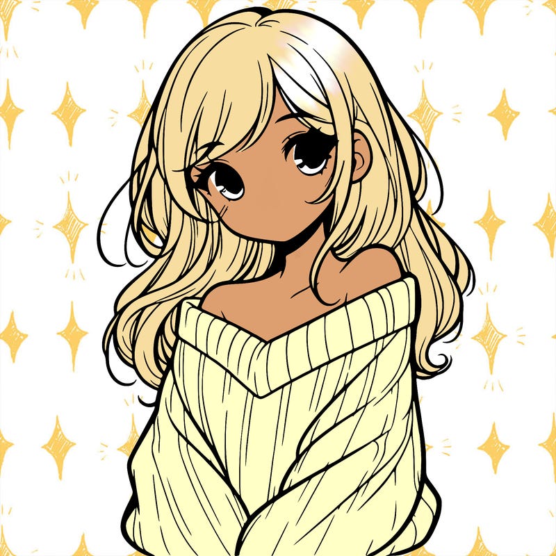 shy pretty girl wearing a sweater that is falling off one shoulder portrait