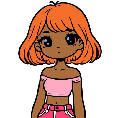 girl in a cute crop top