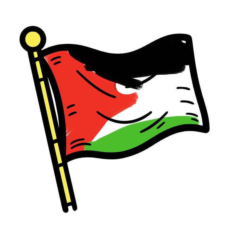 blank flag with straight