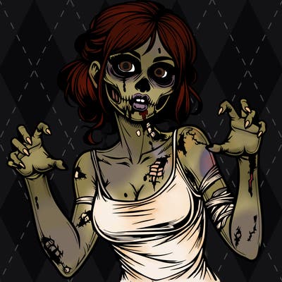 realistic zombie girl