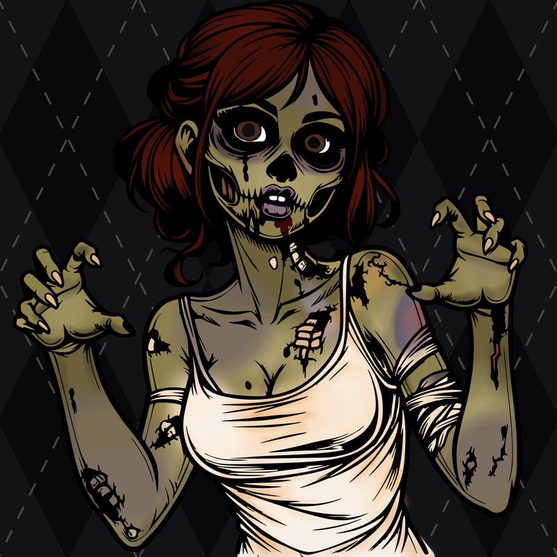 realistic zombie girl