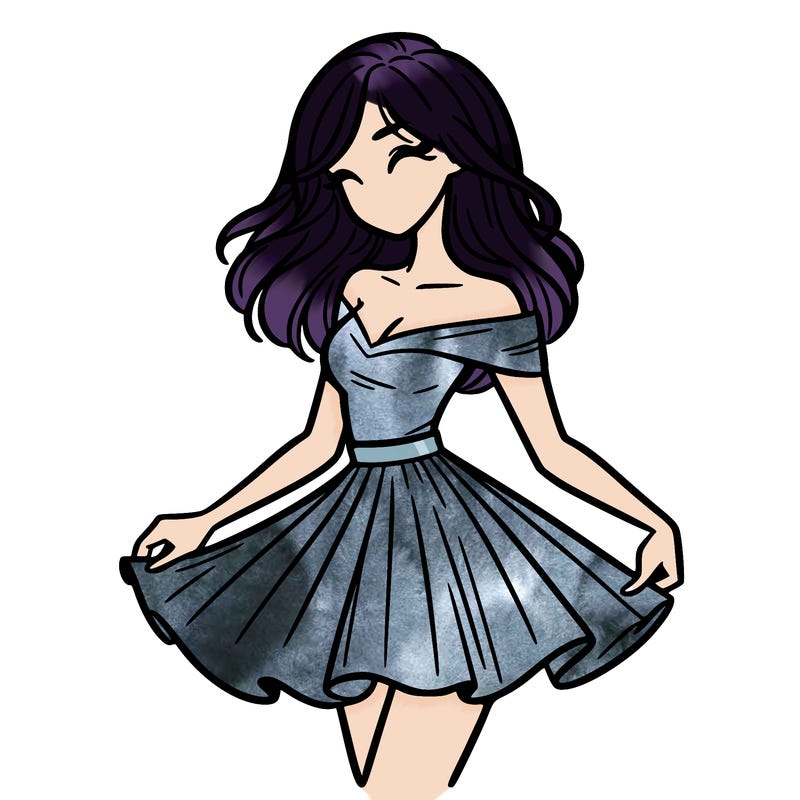 woman in skirt