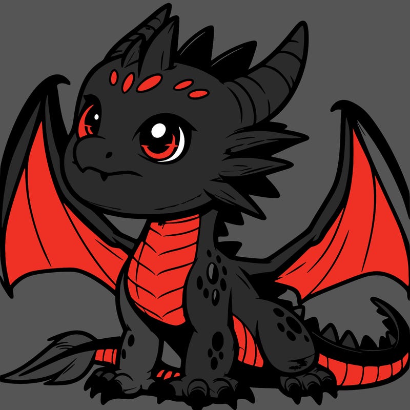 fierce baby night dragon