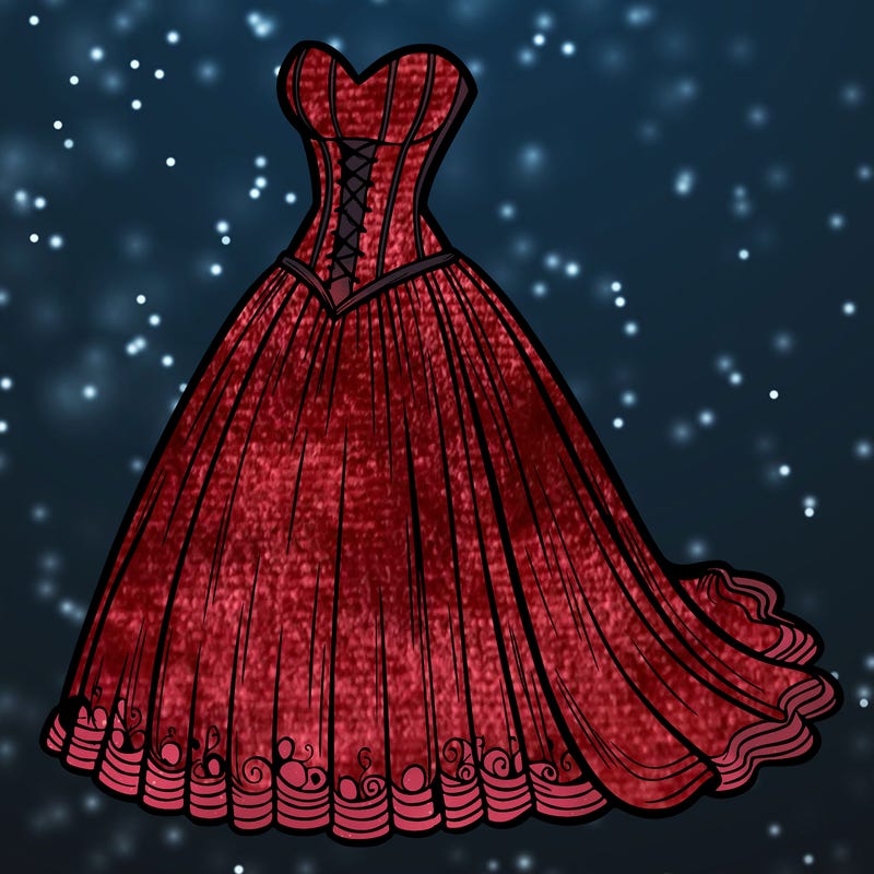 wedding dress-corset and a long and flowy skirt