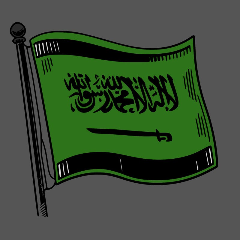 i want an idea about the saudi flag