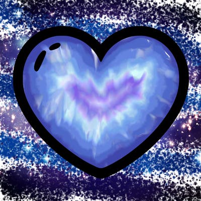 a blank heart