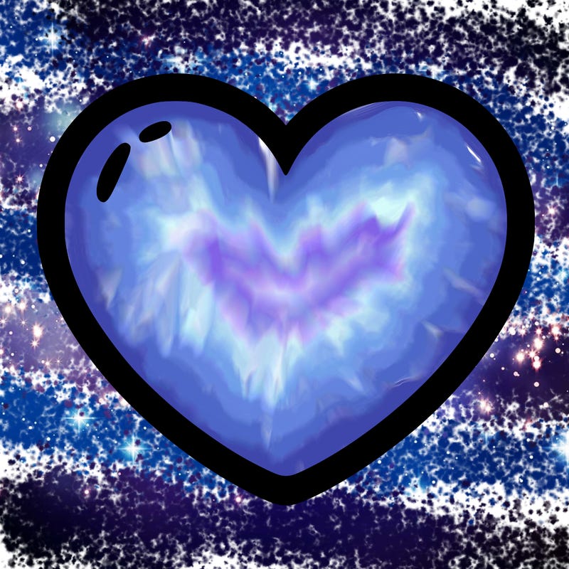 a blank heart