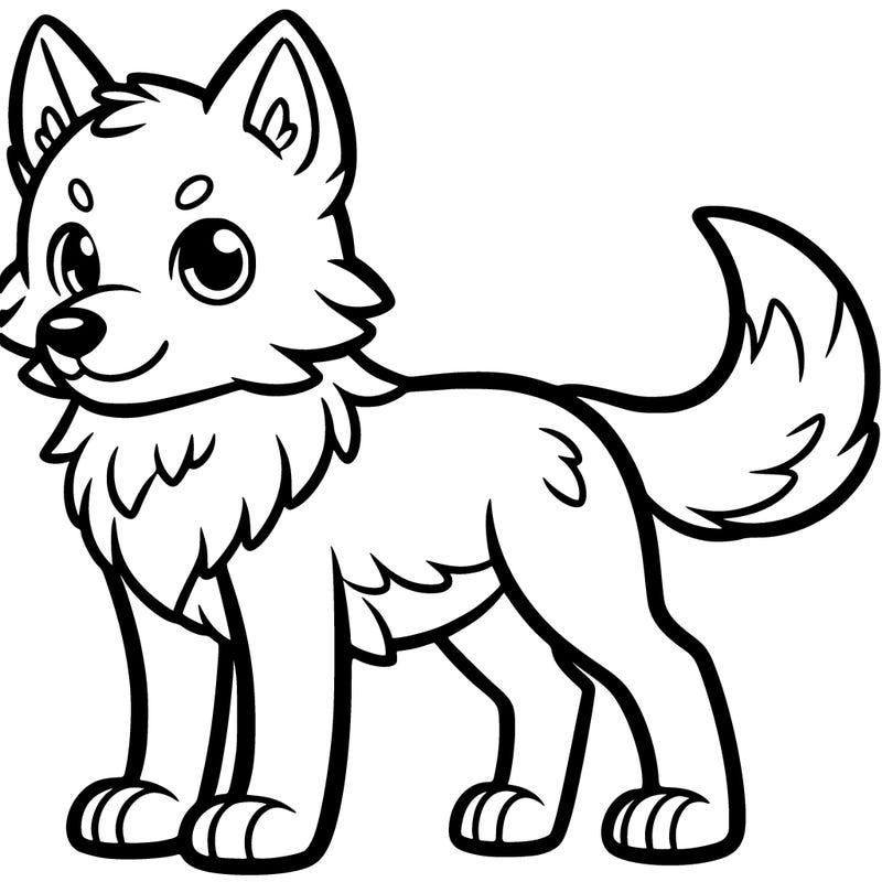 simple wolf