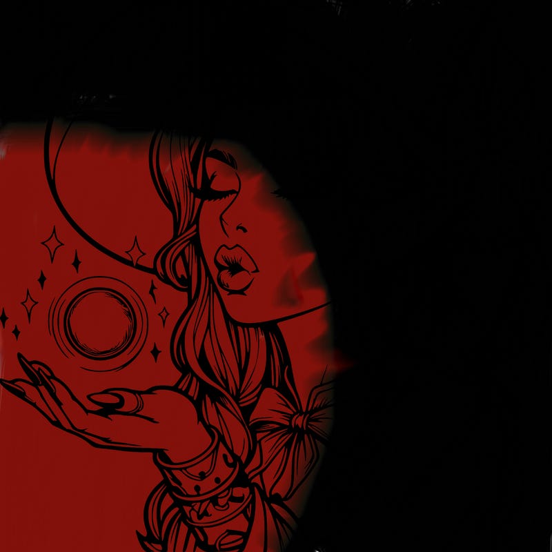 realistic elf casting a spell with lips