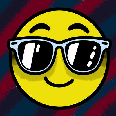 emoji with sunglasses