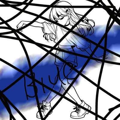 realistic girl danceing