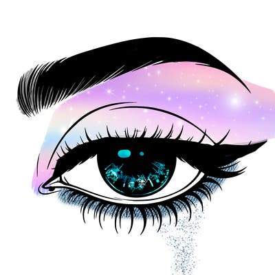 eye closed realistic