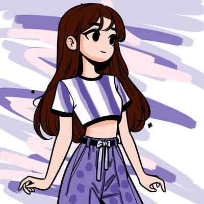 girl in a cute crop top